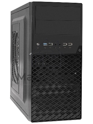 Компьютерный корпус Minitower ExeGate BA-203U-UNS350 (mATX, БП UNS350 с вент. 12см, 3*USB+1*USB 3.0, аудио, черный)