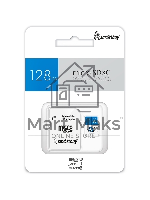 Флеш карта Smartbuy MicroSDXC 128Gb Class10 UHS-I U1 + адаптер