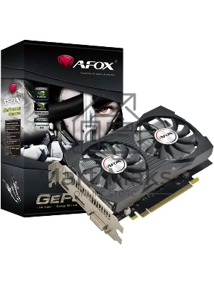 Видеокарта AFOX Geforce GTX1050 4Gb GDDR5 128Bit DVI/HDMI/DP LP Dual Fan (AF1050-4096D5H4-V2)