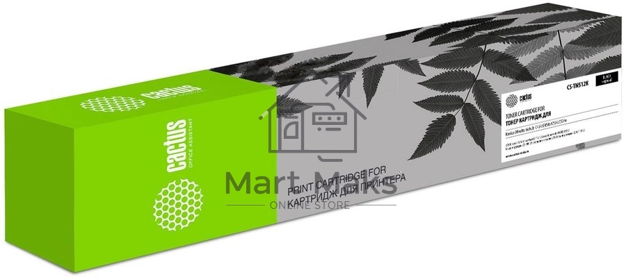 Картридж лазерный Cactus CS-TN512K черный (27500стр.) для Konica Minolta Minolta bizhub C454/C454e/C554/C554e