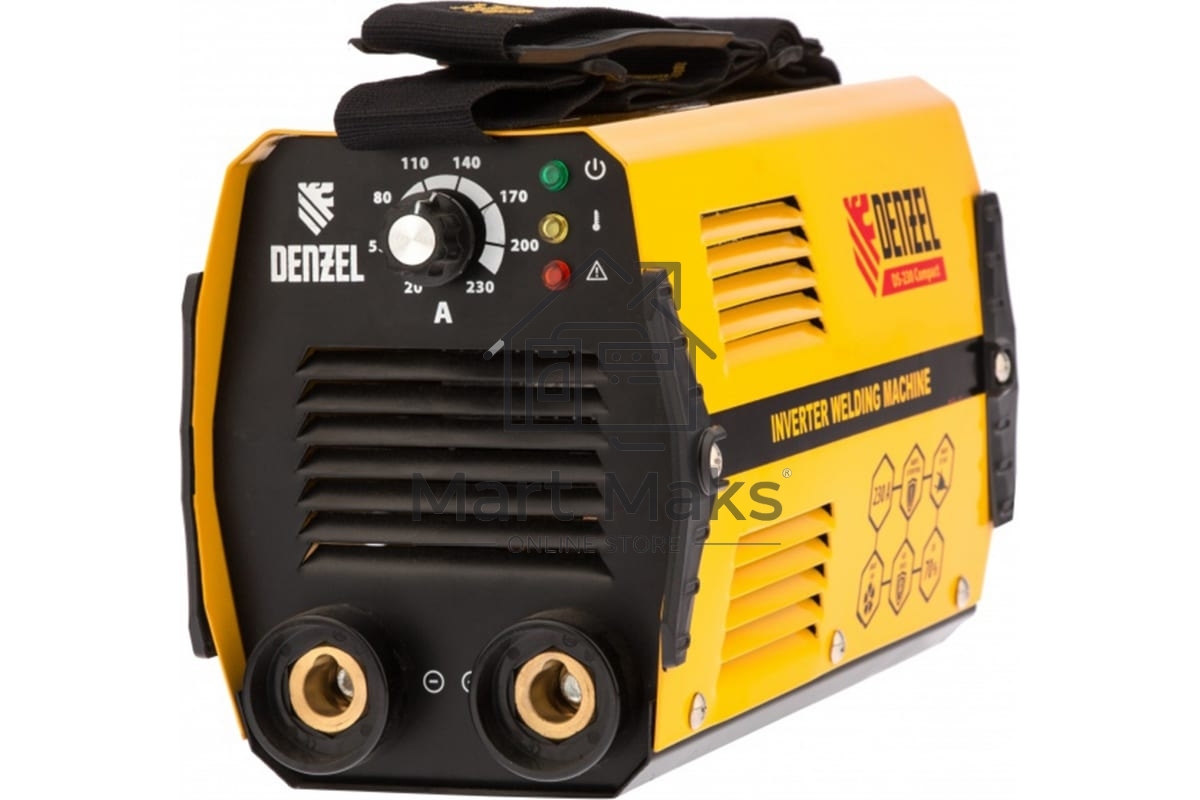 Сварочный аппарат Denzel ds-230 compact 94374инвертор. дуговой сварки 230А пв 70%