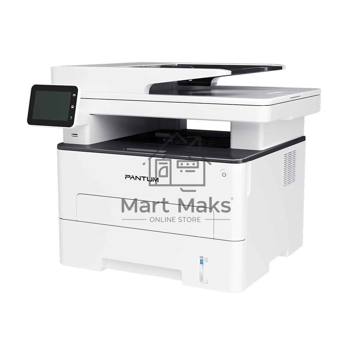 Монохромное МФУ Pantum BM5106FDN, P/C/S/F, Mono laser, A4, 40 ppm (max 100000 p/mon), 1.2 GHz, 1200x1200 dpi, 512 MB RAM, Duplex, DADF50, paper tray 250 pages, USB, LAN,touch screen, start. cartridge 6000 pages