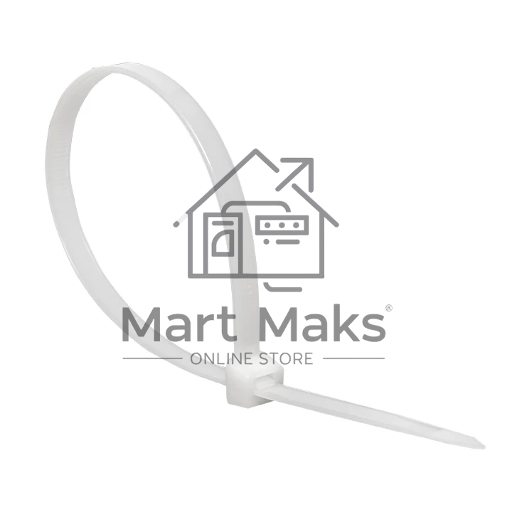 Хомут кабельный 4.8х350 нейл. бел. (уп.100шт) EKF plc-c-4.8x350