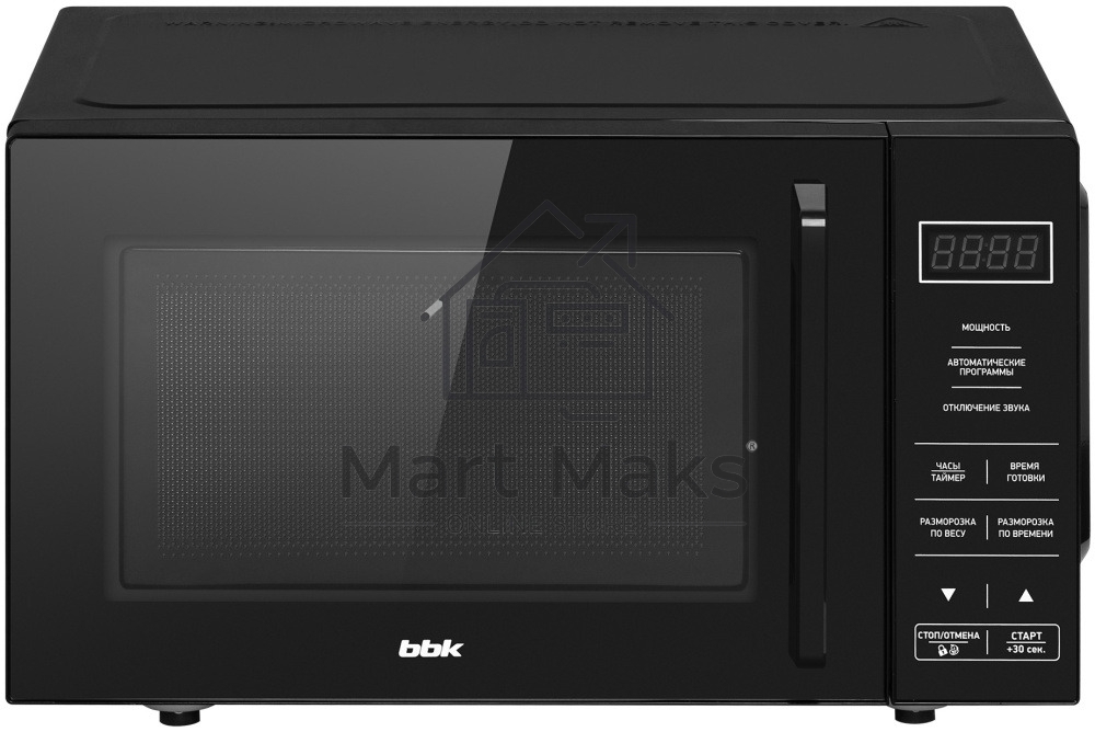 Микроволновая печь BBK 20MWS-750S/B черный, 20 л, 700 Вт, переключатели - сенсор