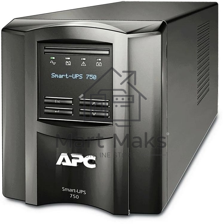 Источник бесперебойного питания APC Smart-UPS SMT750IC/750 ВА/500 Вт/6xIEC 320 C13 (компьютерный)
