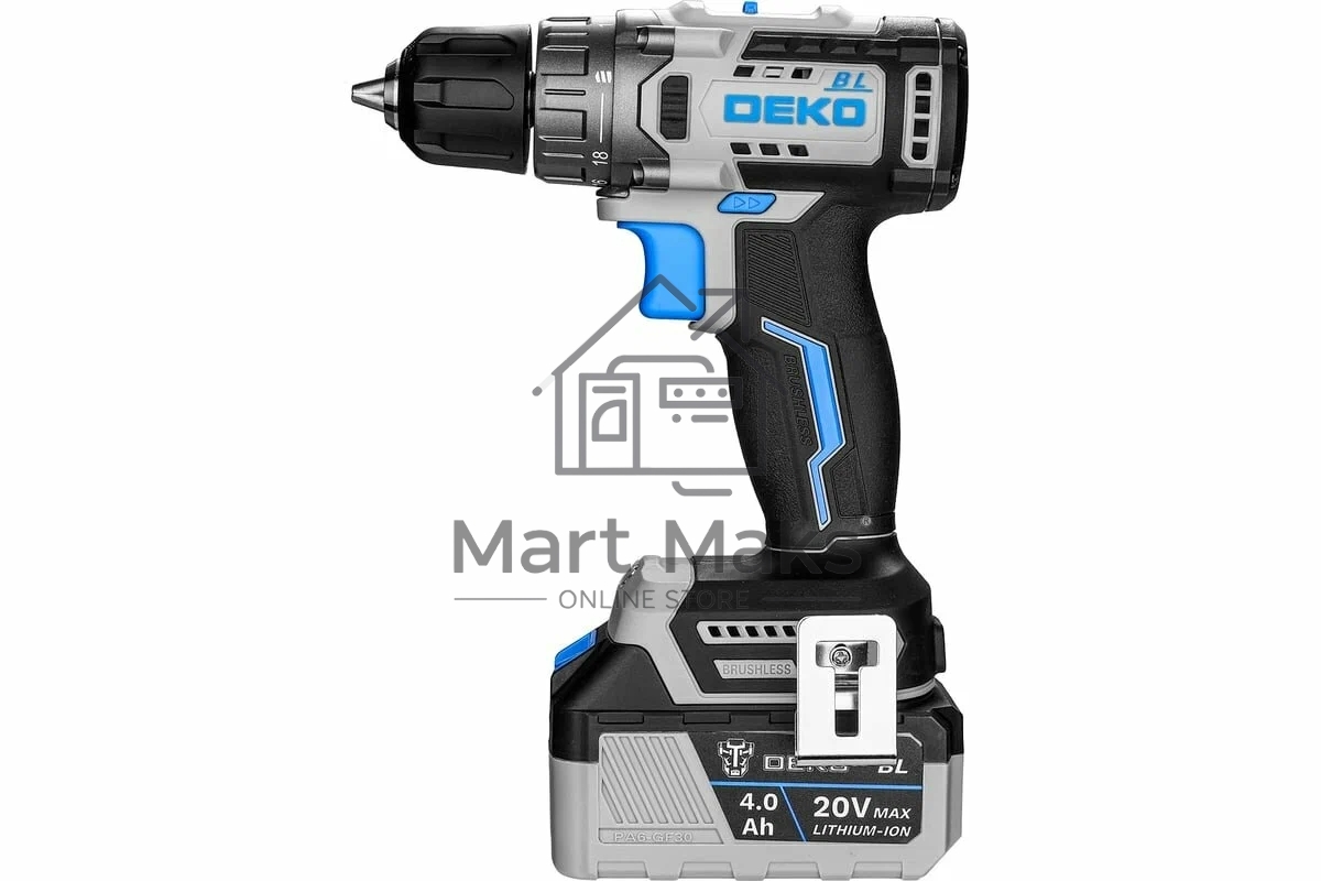 Дрель-шуруповерт Deko Loner 20V One 085-1004, Аккумуляторная, 20В