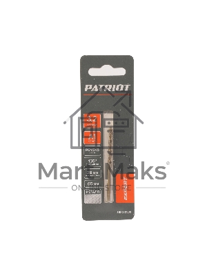 Сверло PATRIOT EXPERT по металлу, Р6М5К5, 3,2 мм, 1 шт в блистере
