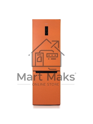 Холодильник Бирюса Б-T960NF оранжевый двухкамерный 240/100 л морозилка снизу, No Frost