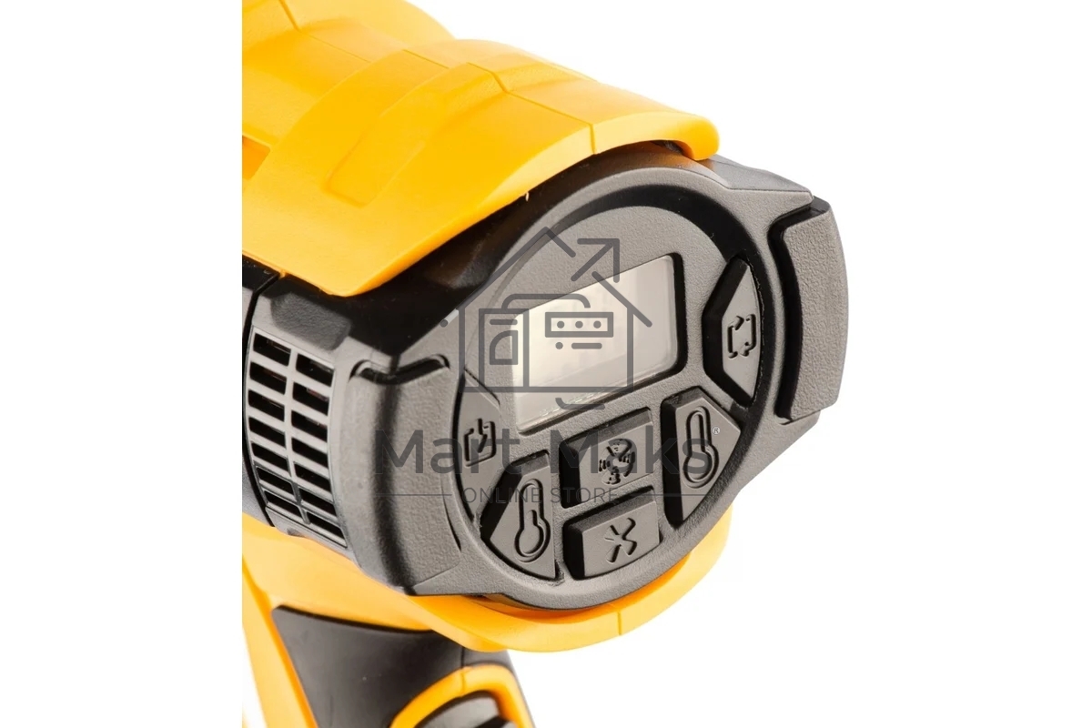 Фен технический HG-2000E, 2000 Вт, 2 режима, LCD дисплей Denzel