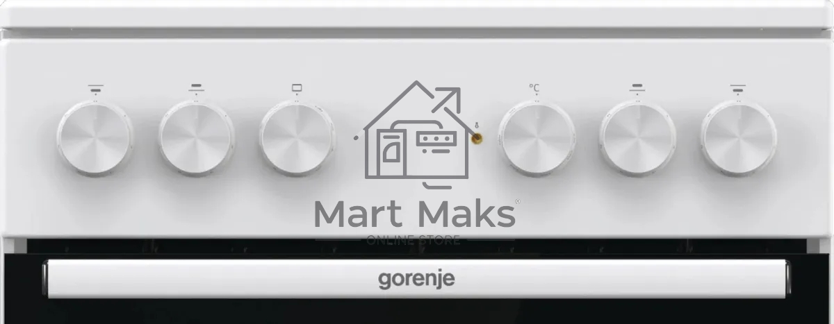 Плита электрическая Gorenje GEC5A41WG белый, конфорок 4 электрических, духовка 62 л, 50 см x 85 см x 59.4 см