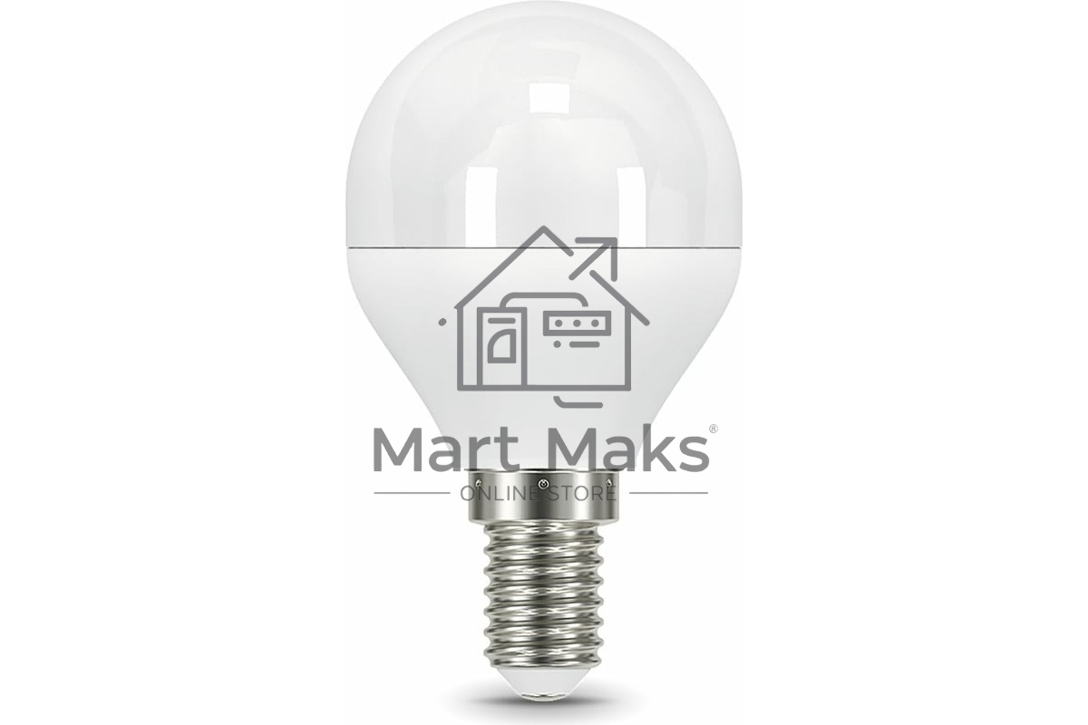 Лампа Шар GAUSS 7W 590lm 6500К E14 диммируемая LED