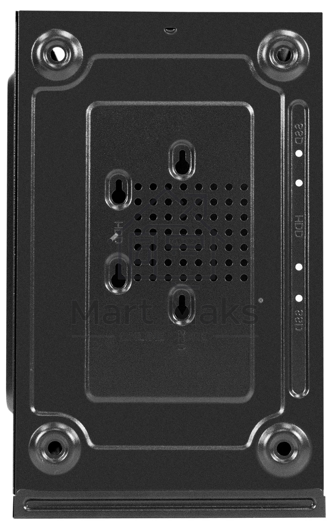 Компьютерный корпус Minitower ExeGate BAA-403-UNS400 (mATX, БП UNS400 с вент. 12см, 2*USB, HD Audio, черный)