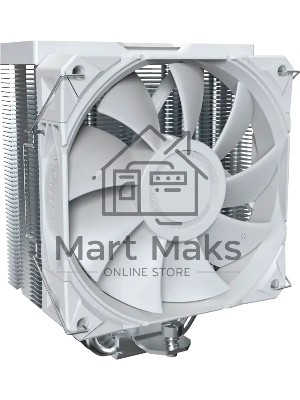 Устройство охлаждения(кулер) Montech NX400 Soc-AM5/AM4/1200/1700/1851 белый 4-pin 34.17dB Al+Cu 220W Ret (NX400WH)