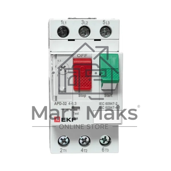 Выключатель автоматический для защиты двигателя АПД-32 4-6.3А EKF apd-me-6.3