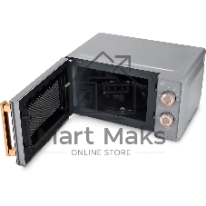 Микроволновая печь Vitek VT-MW1920 серый/золотистый, 20 л, 700 Вт, переключатели — поворотный механизм
