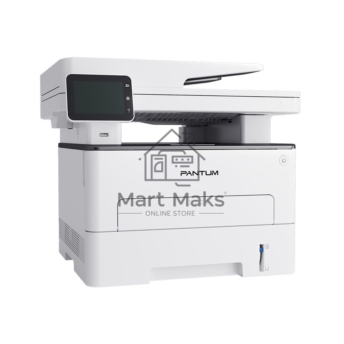 Монохромное МФУ Pantum BM5106FDN, P/C/S/F, Mono laser, A4, 40 ppm (max 100000 p/mon), 1.2 GHz, 1200x1200 dpi, 512 MB RAM, Duplex, DADF50, paper tray 250 pages, USB, LAN,touch screen, start. cartridge 6000 pages