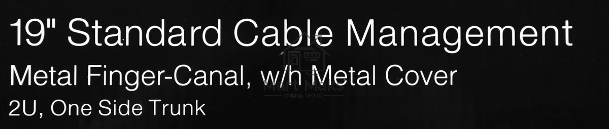 Кабельный органайзер Hyperline CM-2U-MLF-COV 2U шир.:19