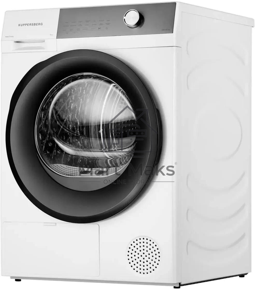 Сушильная машина Kuppersberg DM 610 W белый, 9 кг, сушка - тепловой насос, программ - 14, 59.5 x 85 x 68.5 см