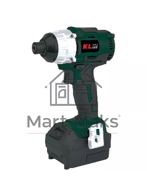 Профессиональный бесщеточный винтоверт аккумуляторный KLPRO KLDV18B-80 (18В, Li-ion-2шт, 8.0А·ч, 180Нм, 2 скорости, подсветка,З/У,в кейсе)