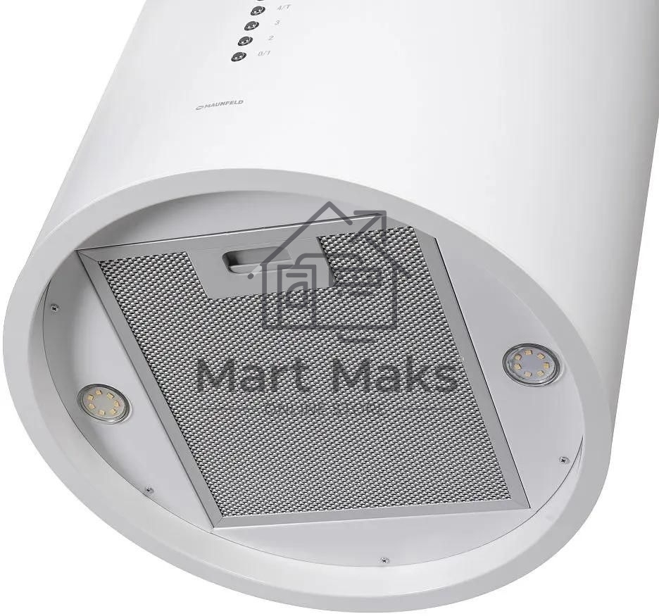 Вытяжка островная Maunfeld Lee Isla 39 белый, 38 см, 1000 куб. м/ч, 52 дБ