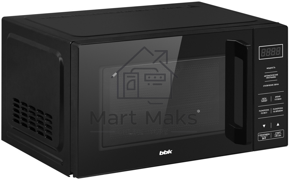 Микроволновая печь BBK 20MWS-750S/B черный, 20 л, 700 Вт, переключатели - сенсор