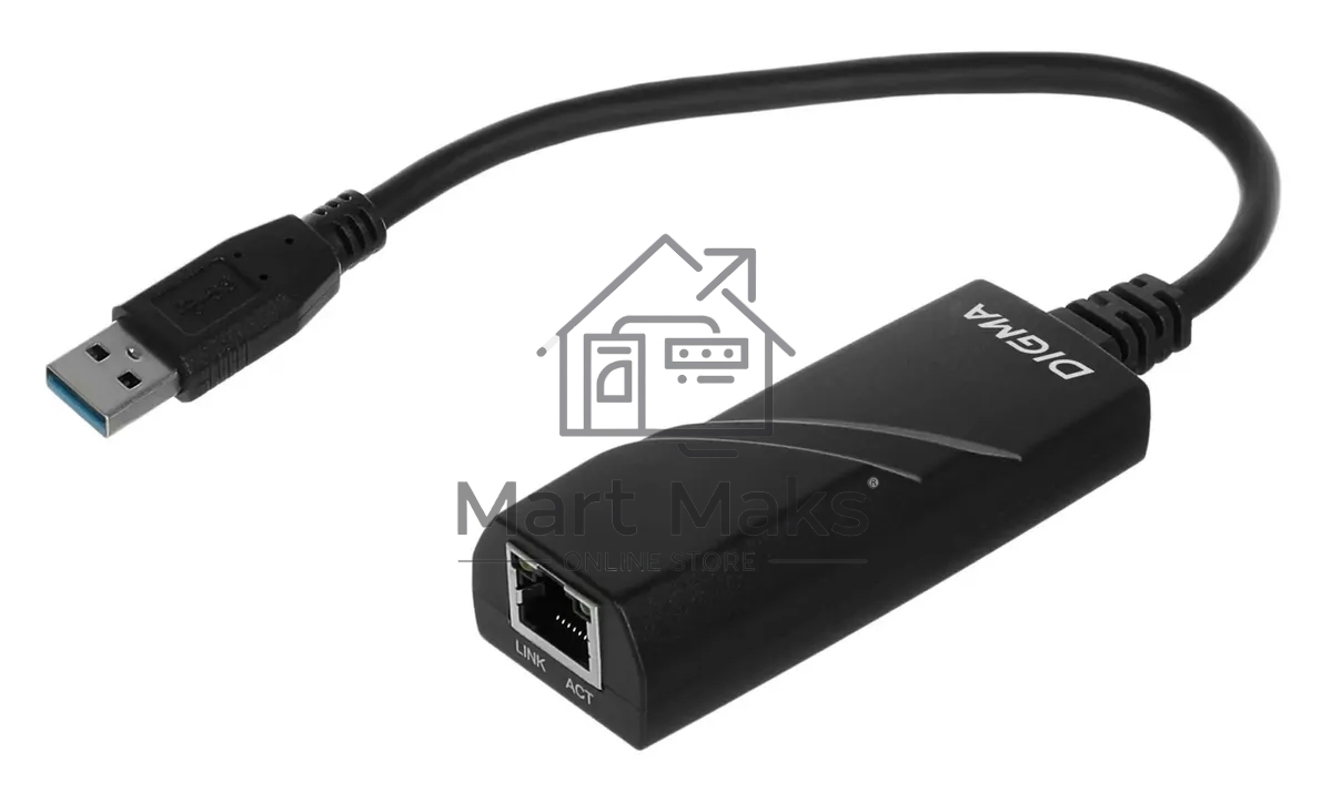 Сетевой адаптер Ethernet Digma D-USB3-LAN1000 USB 3.0