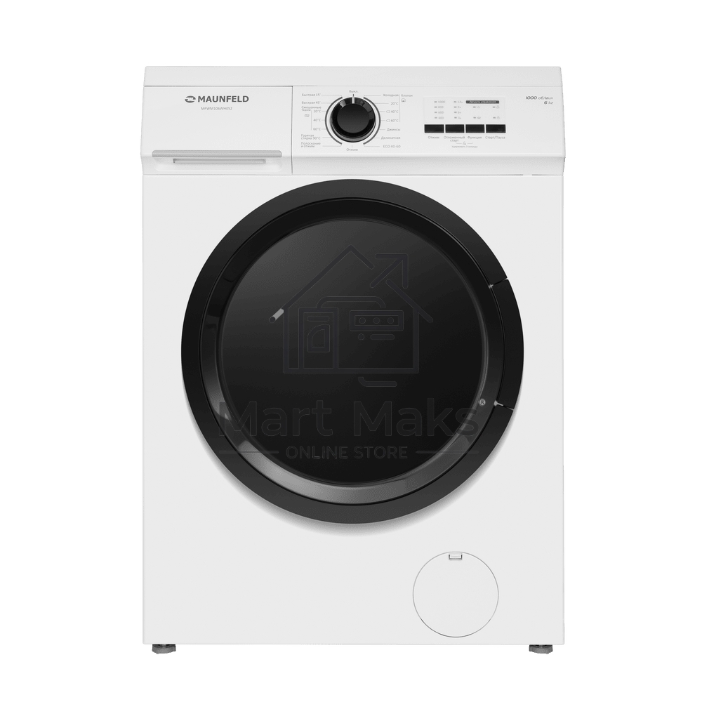 Стиральная машина Maunfeld MFWM106WH052 белый, загрузка фронтальная 6 кг, 1000 об/мин., класс: А+++