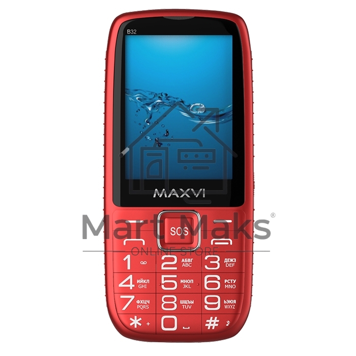 Мобильный телефон Maxvi B32 красный