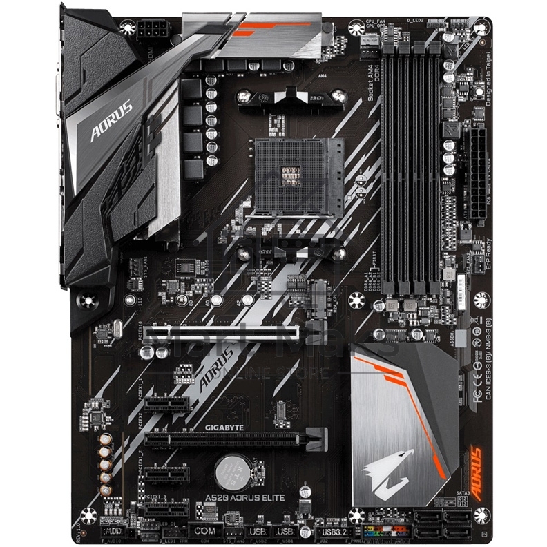 Материнская плата Gigabyte A520 AORUS ELITE, AM4, AMD A520, 4xDDR4, 4xSATA, 1xM.2, 1xPCI-E 3.0 x16, 1xHDMI, 1xDVI-D, 1x 1Gb LAN, 2xUSB 2.0, 4xUSB 3.2 Gen 1, 3x3.5 мм, 7.1, Micro-ATX