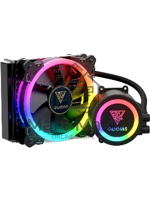 Система водяного охлаждения процессора Gamdias CHIONE E1A-120R черный 120мм алюминий+медь 1500rpm 23db 150W