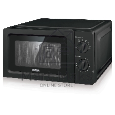 Микроволновая печь BBK 17MWS-782M/B черный, 17 л, 700 Вт, переключатели - поворотный механизм