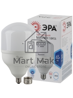 Лампа светодиодная ЭРА Б0027923 STD LED POWER T160-65W-4000-E27/E40