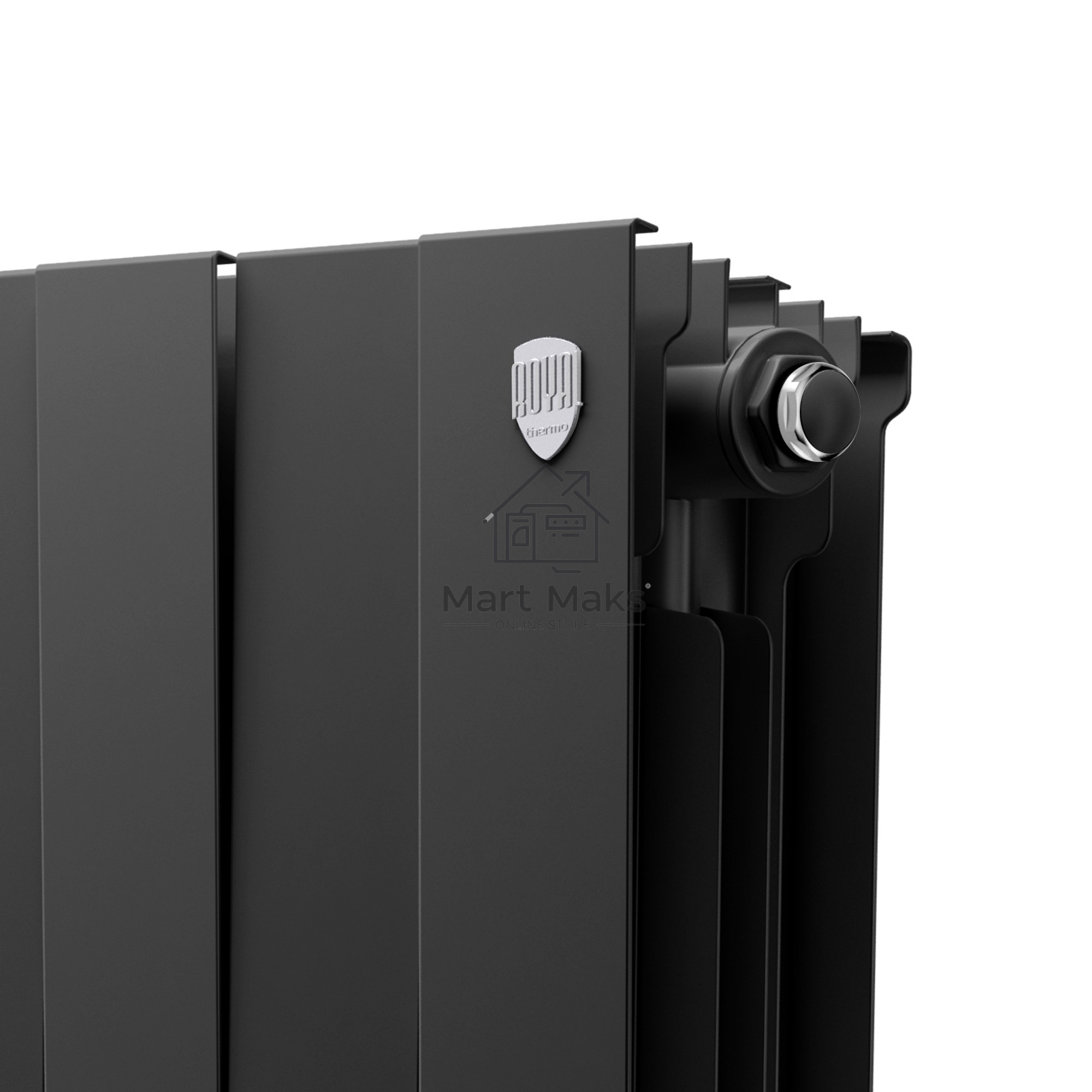 Радиатор биметаллический Royal Thermo PianoForte 200 черный- 14 секц.