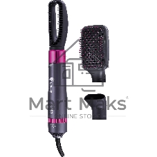 Фен-щётка LEONORD LE-1211 черный/розовый, 1200 Вт, ионизация