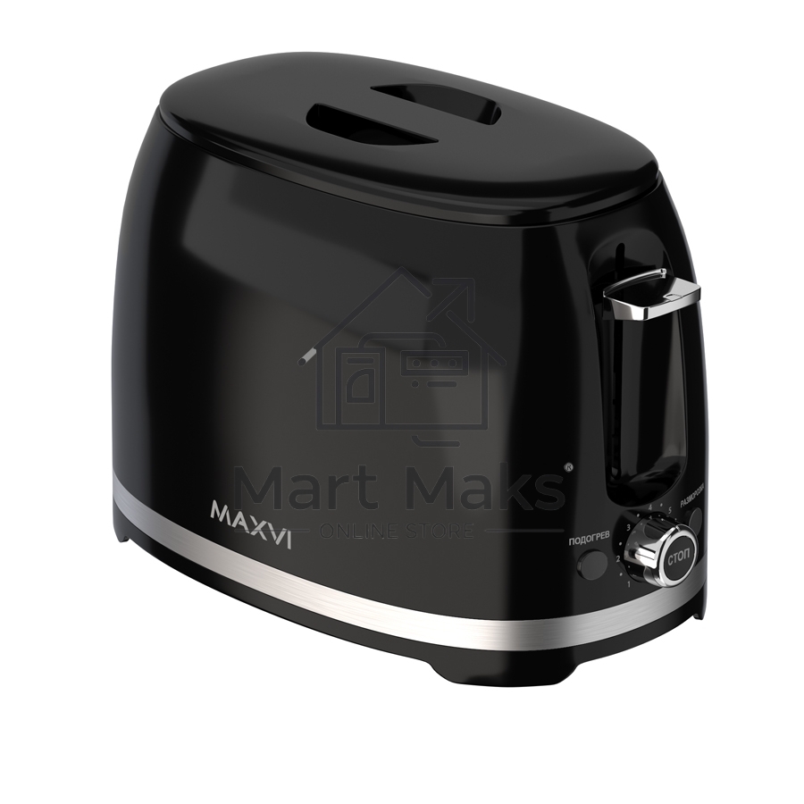 Тостер Maxvi KT821P черный