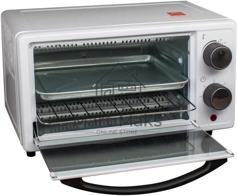 Мини-печь Великие Реки Воронеж-5, 900 Вт, 9 литров, таймер на 60 минут, функции духовки, гриля, тостера, быстрый нагрев, компактный размер