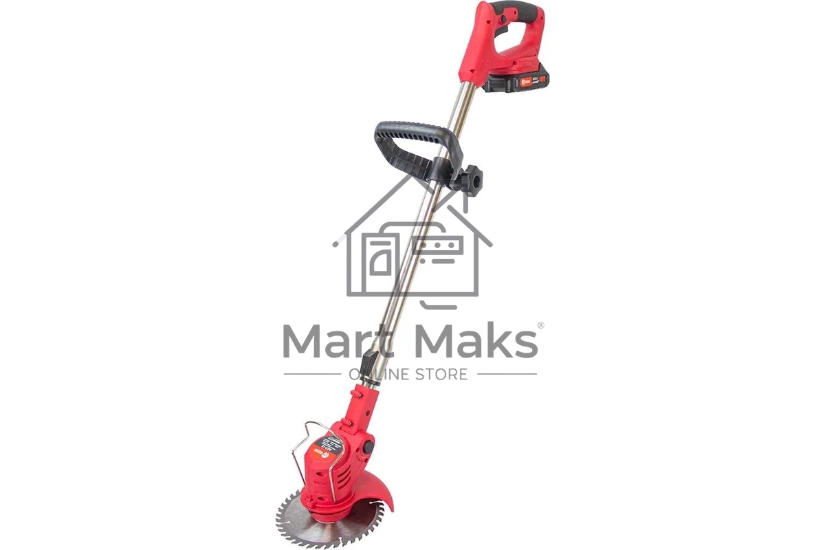 Триммер аккамуляторный Edon AGT-18, 18 В, 1,5 Ач