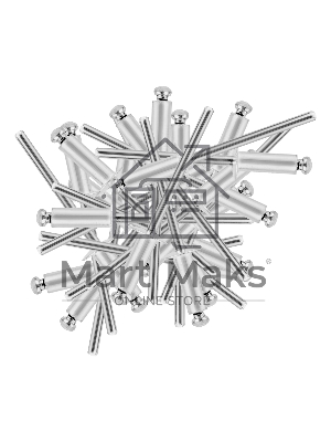 Заклепки алюминиевые Denzel, 5/32