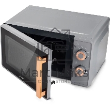 Микроволновая печь Vitek VT-MW1920 серый/золотистый, 20 л, 700 Вт, переключатели — поворотный механизм