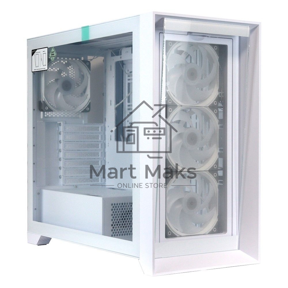 Компьютерный корпус ACD Lagrange; ATX, White, FANS: 120mm ARGB: 3 Top + 1 Rear + HUB. Drive bay int: 3x3,5