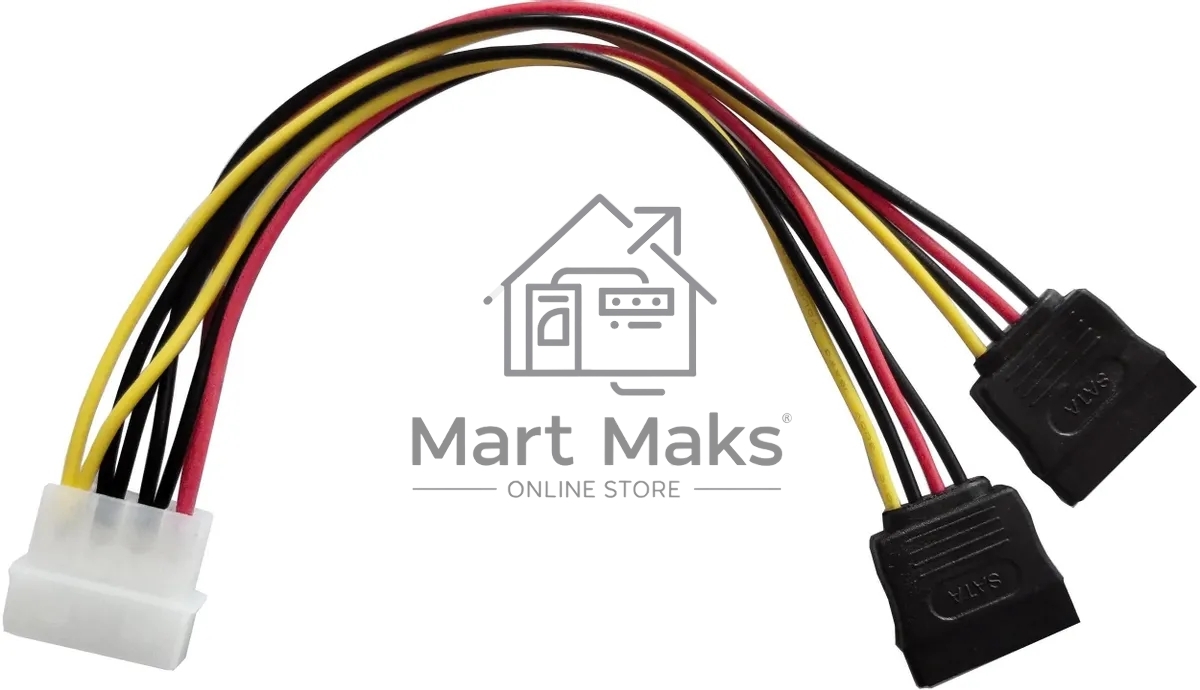 Кабель Buro Molex 8980 SATA (BU-MOLEX-2XSATA)