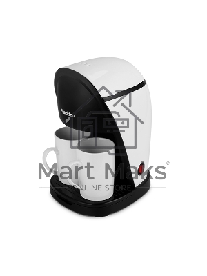 Кофеварка капельная Blackton Bt CM1113 белый/черный, исп. кофе - молотый, 0.3 л, 450 Вт.