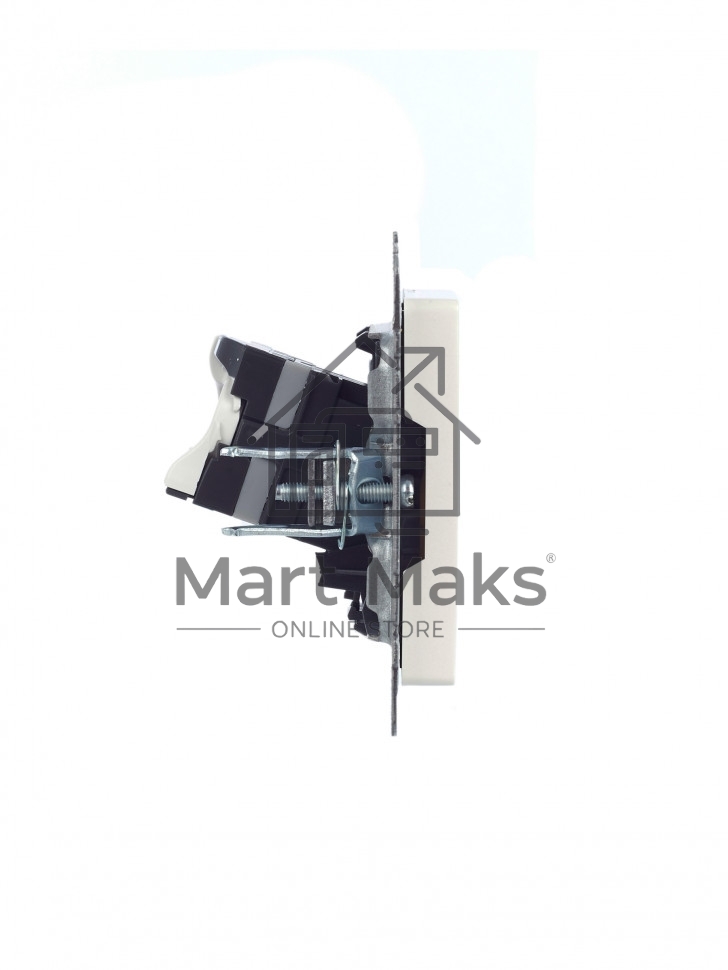 Розетка компьютерная IEK BRITE РК10-БрЖ RJ45 кат.5E жемчуг