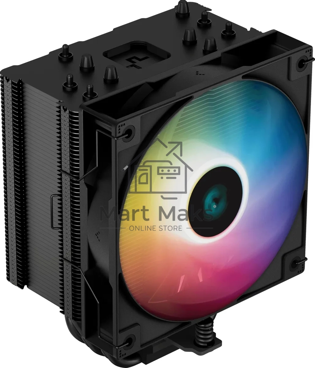 Кулер для процессора DEEPCOOL AG500 BK ARGB черный, 120 мм, алюминий/медь, 1850 об/мин, 29.4 дБ, 4 pin, 240 Вт, 155 мм