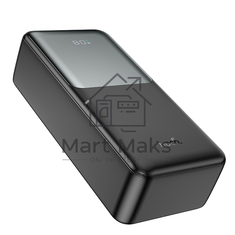 Портативный аккумулятор Hoco J136B, 30000мАч, QC/PD, 3A, с дисплеем, черный