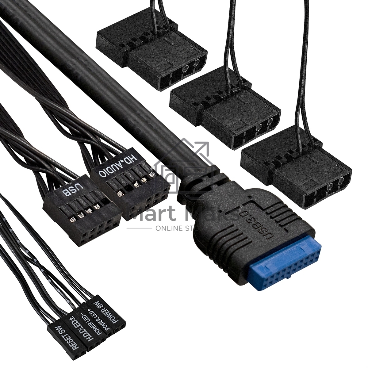 Компьютерный корпус Miditower ExeGate EVO-9205-NPX600 (ATX, БП 600NPX с вент. 12 см, с окном, 1*USB+1*USB3.0, аудио, 3 вент. 12см с RGB подсветкой)