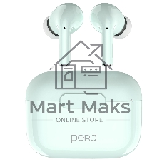 Беспроводные наушники PERO TWS06 COMFORT Light green
