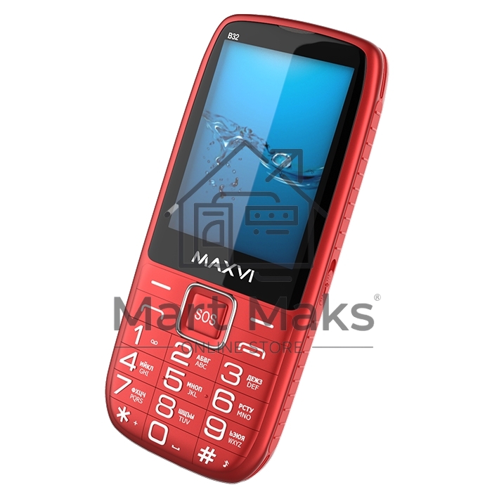 Мобильный телефон Maxvi B32 красный