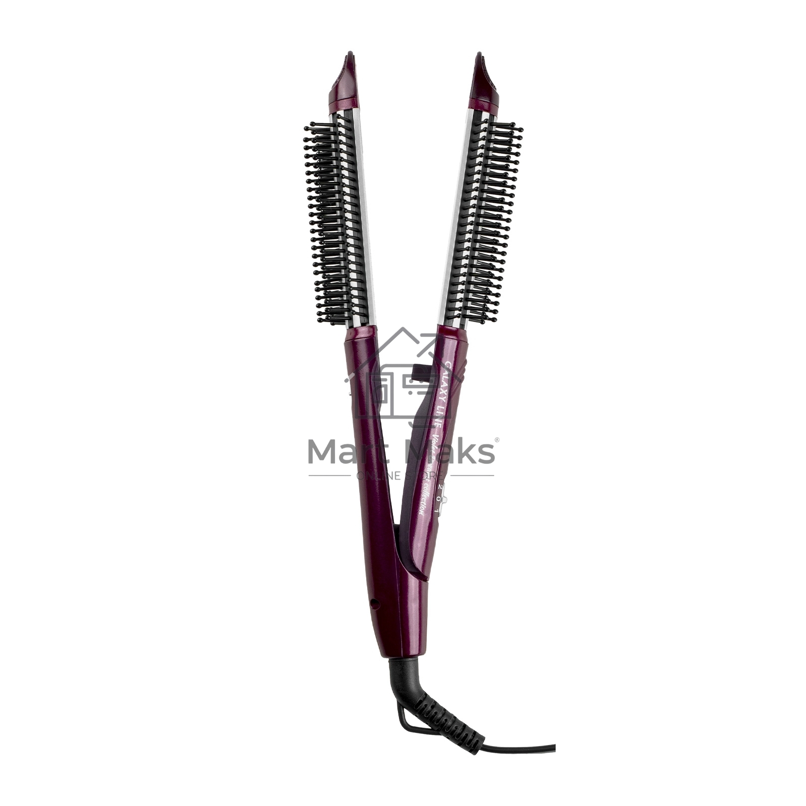 Мультистайлер Galaxy Line GL 4518, violet dreams, 60 Вт, двойное напряж. 110-240 В ~, переключатель режимов, фиксатор закрытого положения, максимальная температура 200°С, размеры пластин щипцов для выпрямления 100*28 мм, термоизолированный наконечник, диа