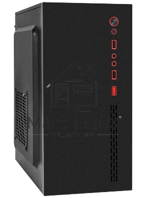 Компьютерный корпус Minitower ExeGate BAA-403-UNS400 (mATX, БП UNS400 с вент. 12см, 2*USB, HD Audio, черный)